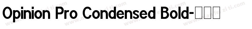 Opinion Pro Condensed Bold字体转换